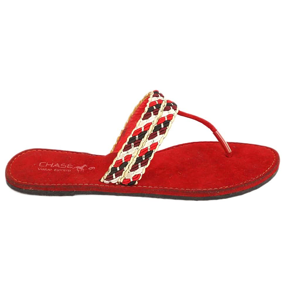 Women's Slipper (707) - Red, Women, Slippers, Chase Value, Chase Value