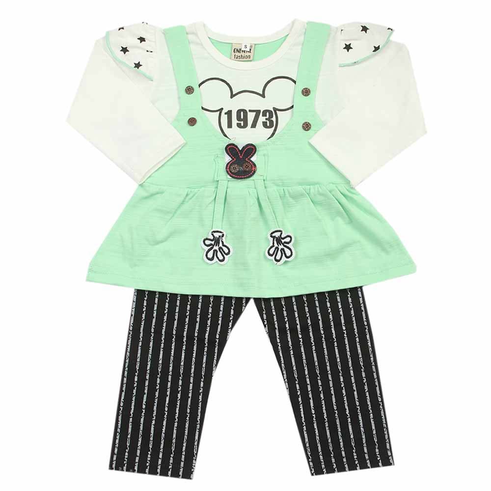Girls Full Sleeves Suit - Light Green, Girls Suits, Chase Value, Chase Value