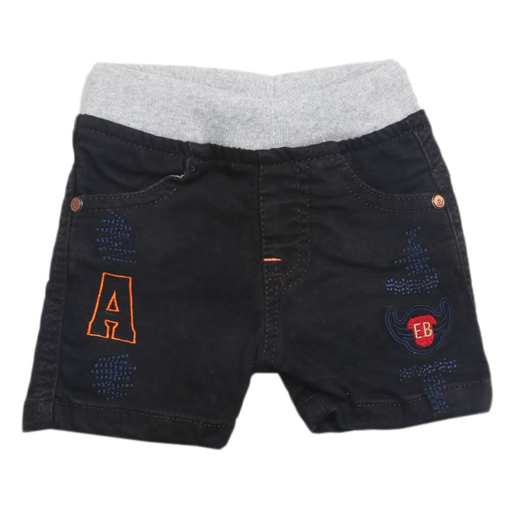 Newborns Boys Short - Black, Kids, Newborn Boys Shorts And Pants, Chase Value, Chase Value