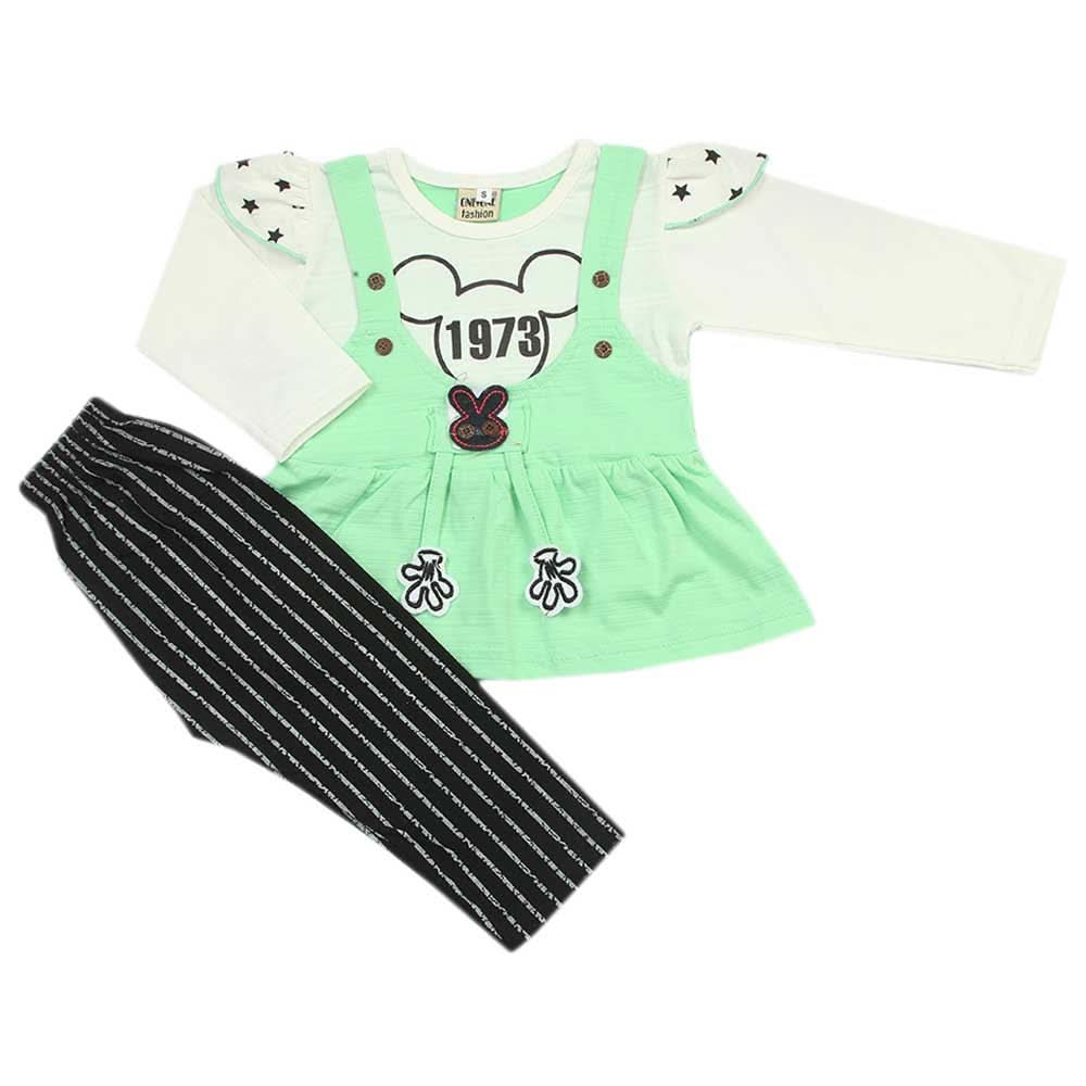 Girls Full Sleeves Suit - Light Green, Girls Suits, Chase Value, Chase Value