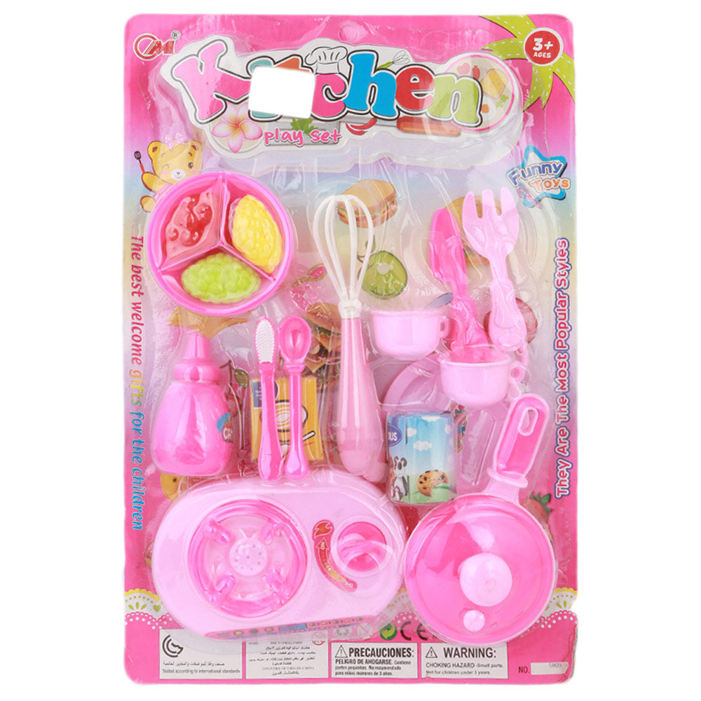 Kitchen Set For Kids - Pink, Kids, Cosmetic and Kitchen Sets, Chase Value, Chase Value