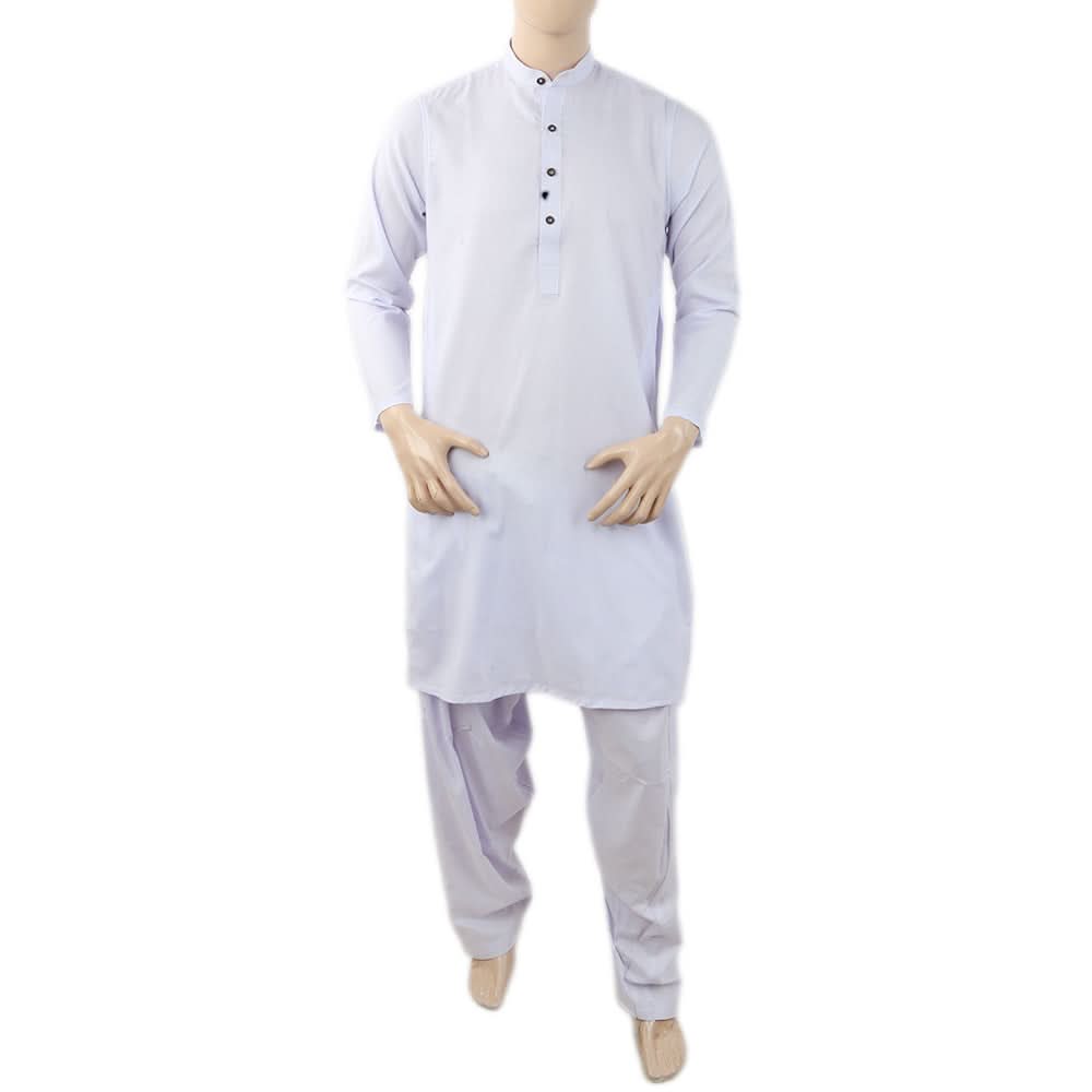 Men's Mashriq Slim Fit Suit - White, Men, Shalwar Kameez, Chase Value, Chase Value