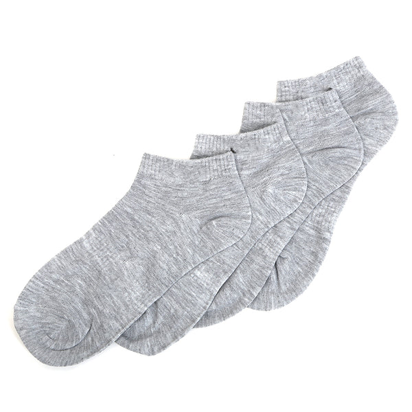 Men’s 2 Pieces Ankle Socks - Light Grey, Men, Mens Socks, Chase Value, Chase Value