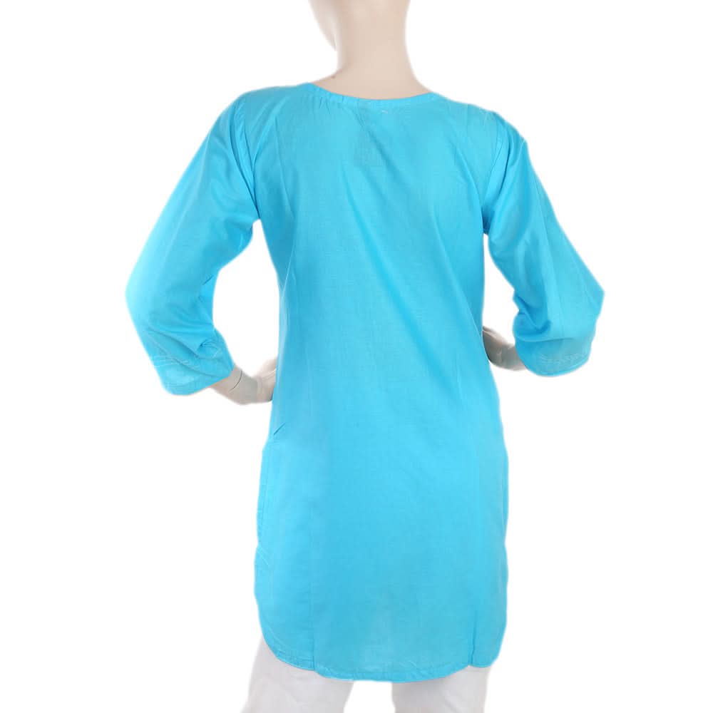 Women's Embroidered Front Dori Kurti - Blue, Women, Ready Kurtis, Chase Value, Chase Value