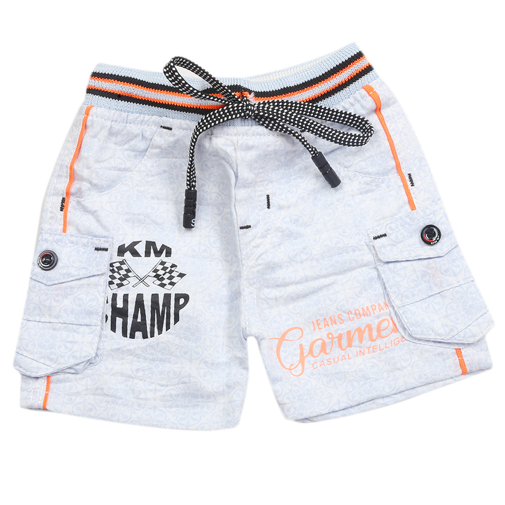 Newborn Boys Cotton Shorts - Blue, Kids, Newborn Boys Shorts And Pants, Chase Value, Chase Value