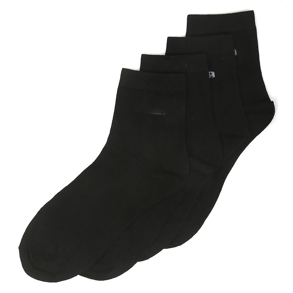 Men’s 2 Pieces Long Ankle Socks - Black, Men, Mens Socks, Chase Value, Chase Value
