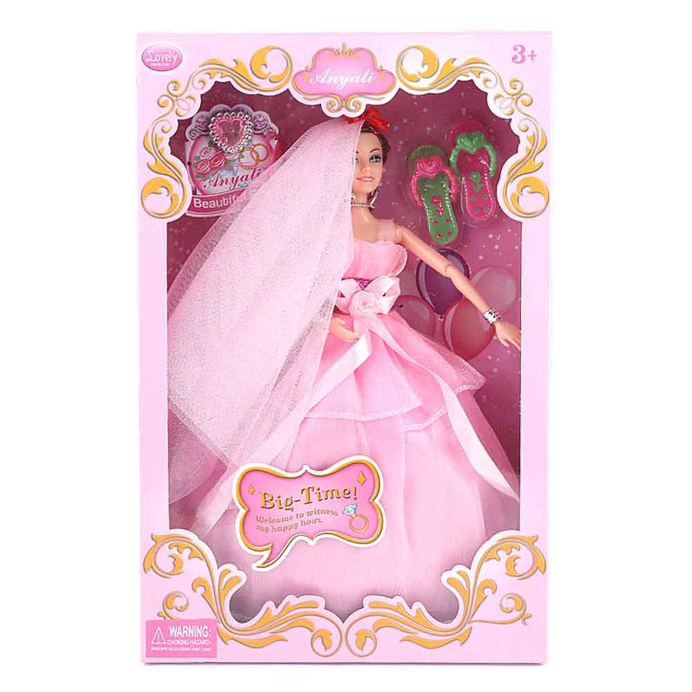 Princess Wedding Doll - Pink - test-store-for-chase-value