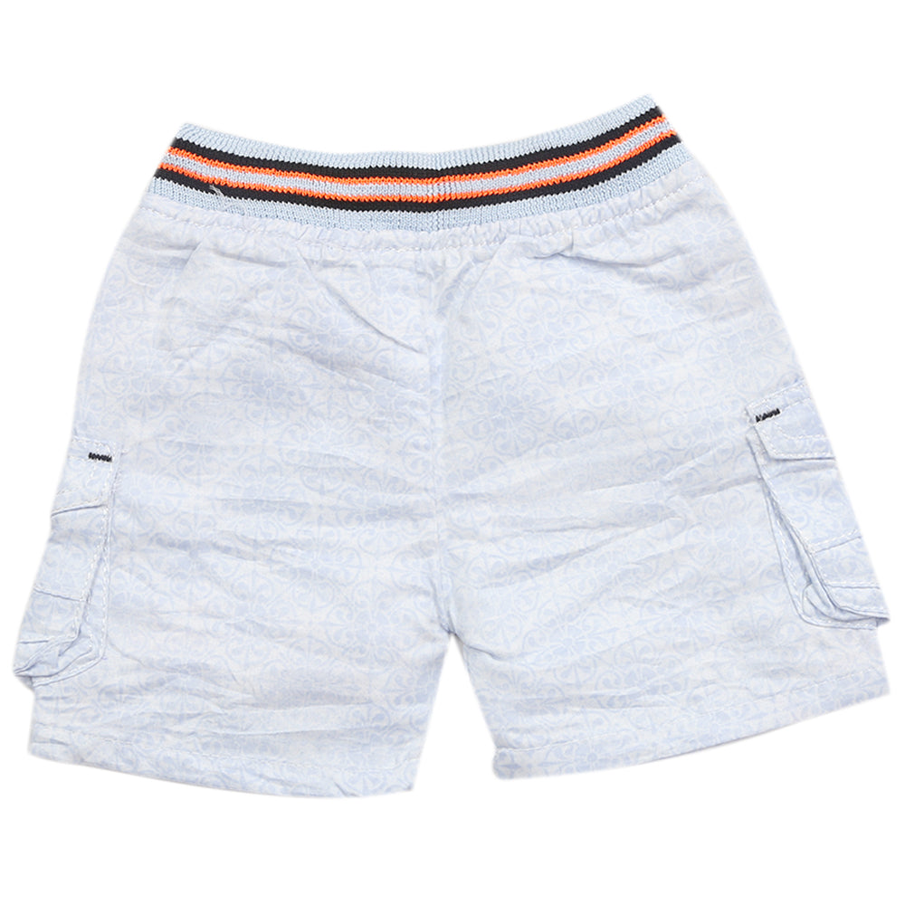 Newborn Boys Cotton Shorts - Blue, Kids, Newborn Boys Shorts And Pants, Chase Value, Chase Value