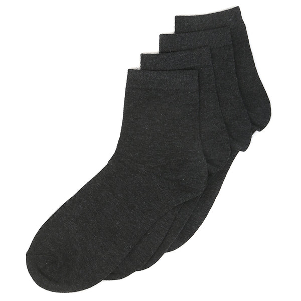 Men’s 2 Pieces Long Ankle Socks - Dark Grey, Men, Mens Socks, Chase Value, Chase Value