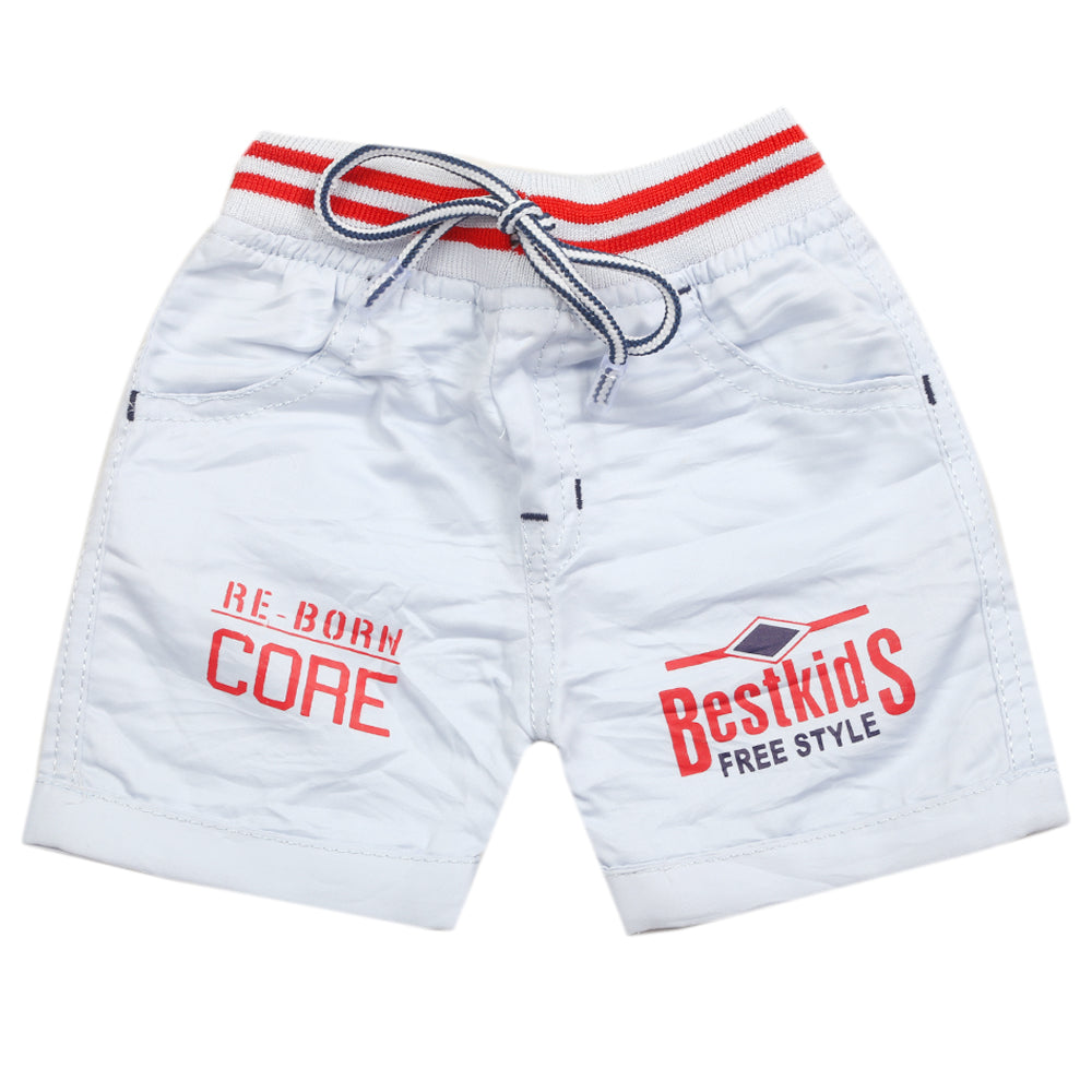 Newborn Boys Cotton Shorts - Light Blue, Kids, Newborn Boys Shorts And Pants, Chase Value, Chase Value