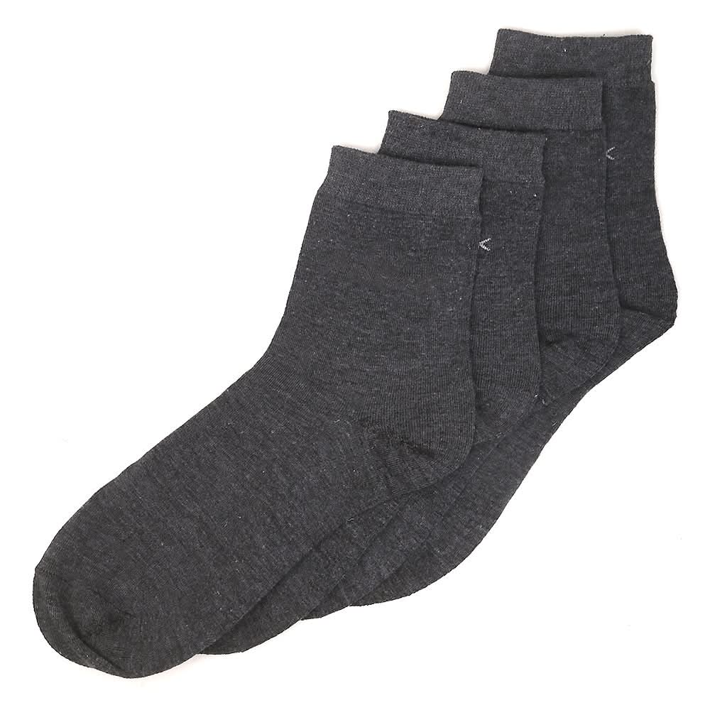 Men’s 2 Pieces Long Ankle Socks - Grey, Men, Mens Socks, Chase Value, Chase Value