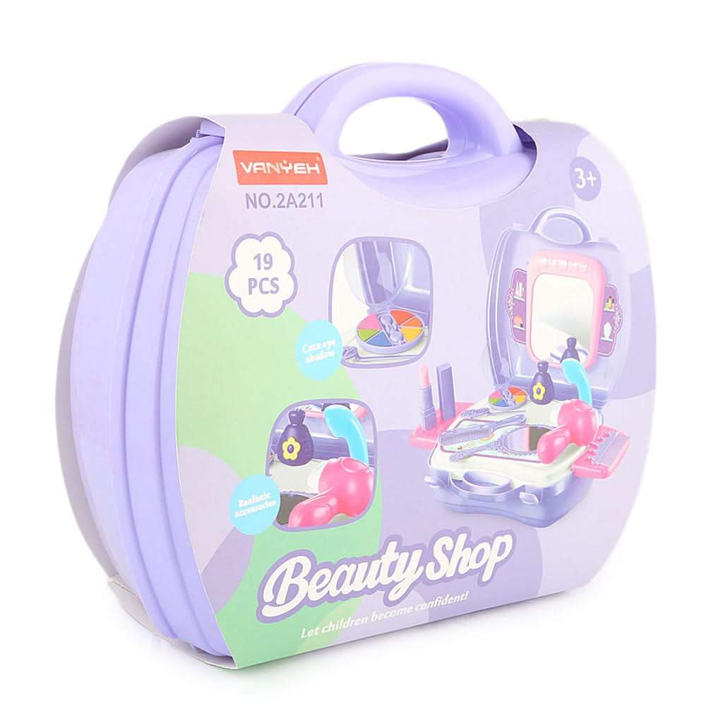 Beauty Set 19 Pcs - Purple - test-store-for-chase-value