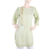 Women's Embroidered Front Dori Kurti - Green, Women, Ready Kurtis, Chase Value, Chase Value