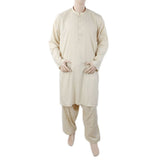 Men's Mashriq Regular Slim Shalwar Suit - Fawn, Men, Shalwar Kameez, Chase Value, Chase Value