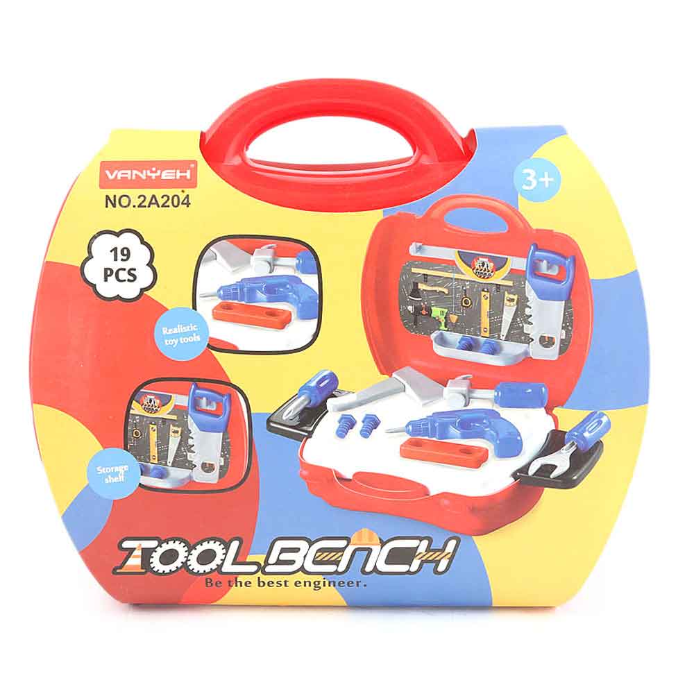 Tool Set 19 Pcs - Red - test-store-for-chase-value