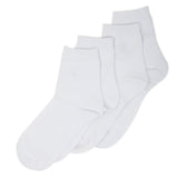 Men’s 2 Pieces Long Ankle Socks - White, Men, Mens Socks, Chase Value, Chase Value