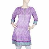 Women's Printed Kurti - Purple, Women's Fashion, Chase Value, Chase Value