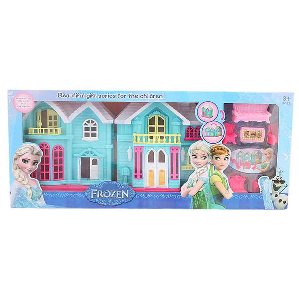 Frozen Doll Villa Set 6 Pcs - Cyan - test-store-for-chase-value