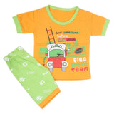 Boys Half Sleeves Suit - Orange, Kids, New Born Boys Sets And Suits, Chase Value, Chase Value