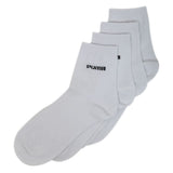 Men’s 2 Pieces Long Ankle Socks - White, Men, Mens Socks, Chase Value, Chase Value