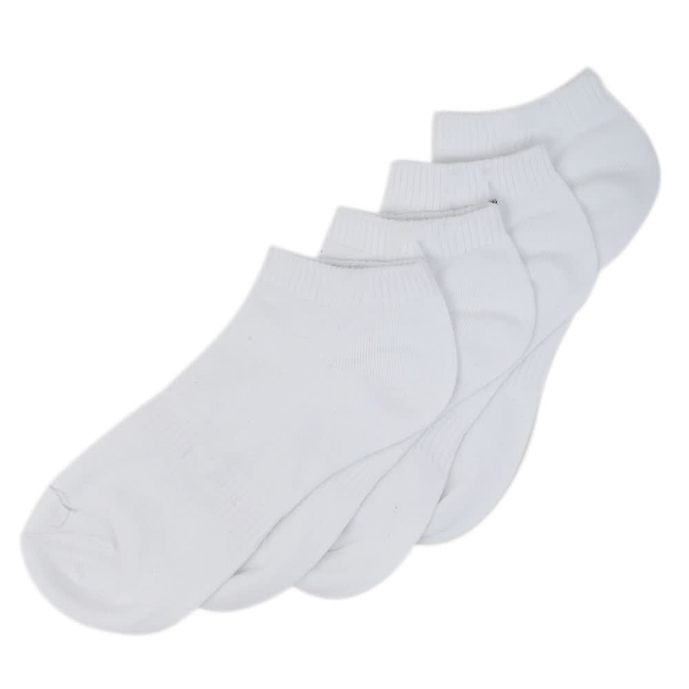 Men’s 2 Pieces Ankle Socks - White, Men, Mens Socks, Chase Value, Chase Value