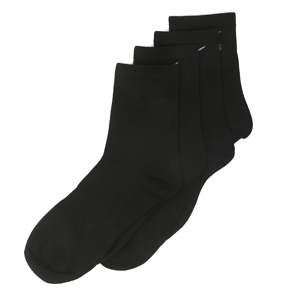Men’s 2 Pieces Long Ankle Socks - Black, Men, Mens Socks, Chase Value, Chase Value