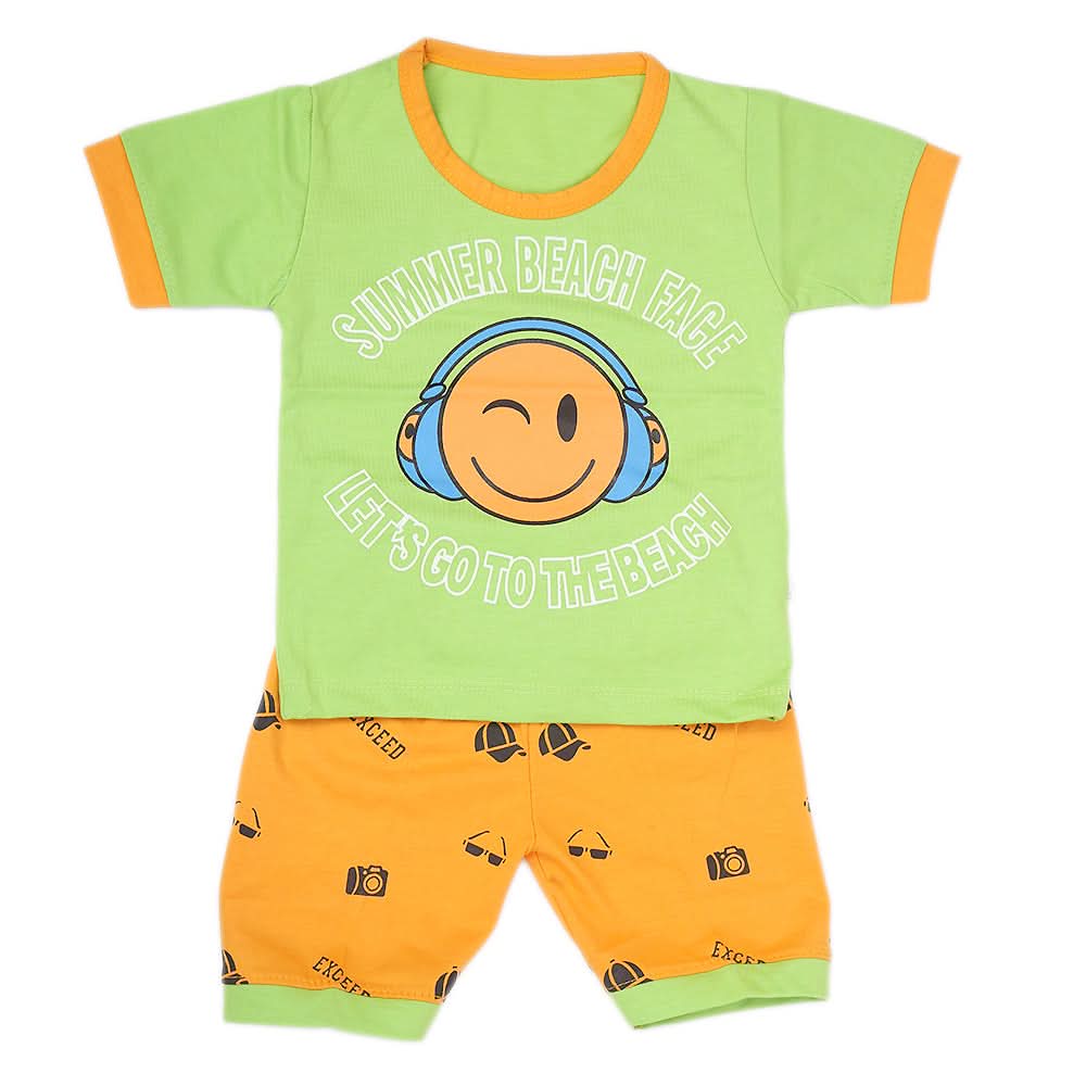 Boys Half Sleeves Suit - Green, Kids, New Born Boys Sets And Suits, Chase Value, Chase Value