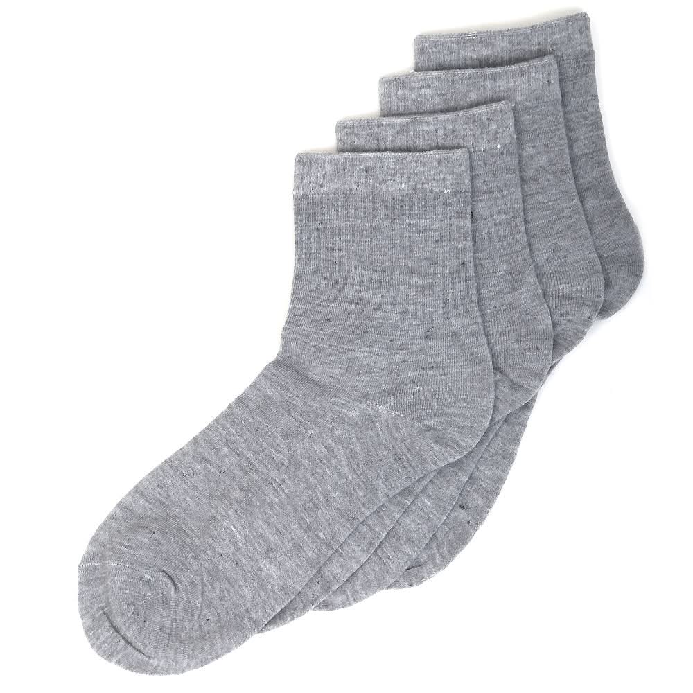 Men’s 2 Pieces Long Ankle Socks - Light Grey, Men, Mens Socks, Chase Value, Chase Value