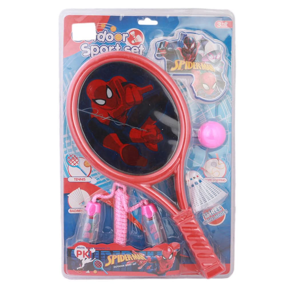 Racket Set and Jumping Rope 3 in 1 - Red, Kids, Sports, Chase Value, Chase Value