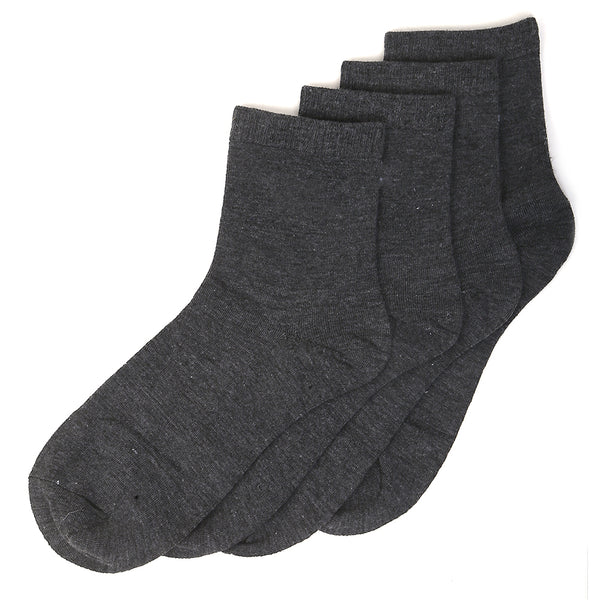 Men’s 2 Pieces Long Ankle Socks - Grey, Men, Mens Socks, Chase Value, Chase Value