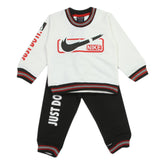 Boys Full Sleeves 2Pcs Suits - White, Boys Sets & Suits, Chase Value, Chase Value