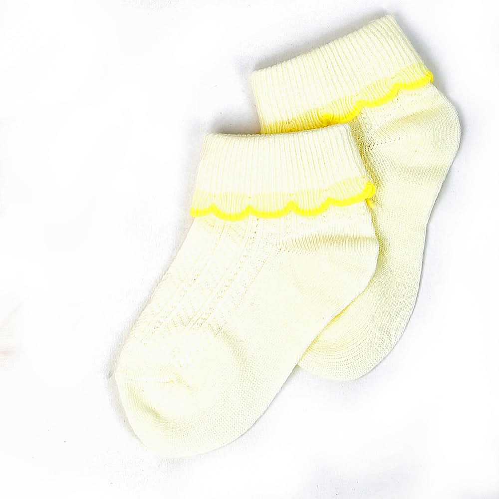 Girls Fancy Socks - Yellow, Kids, Girls Socks, Chase Value, Chase Value