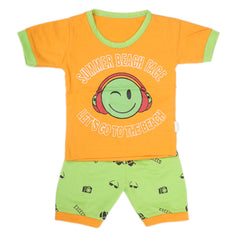 Boys Half Sleeves Suit - Orange, Kids, New Born Boys Sets And Suits, Chase Value, Chase Value