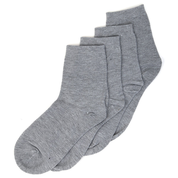 Men’s 2 Pieces Long Ankle Socks - Light Grey, Men, Mens Socks, Chase Value, Chase Value