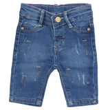 Newborns Girls Denim Pant - Mid Blue, Kids, Newborn Girls Shorts Skirts And Pants, Chase Value, Chase Value