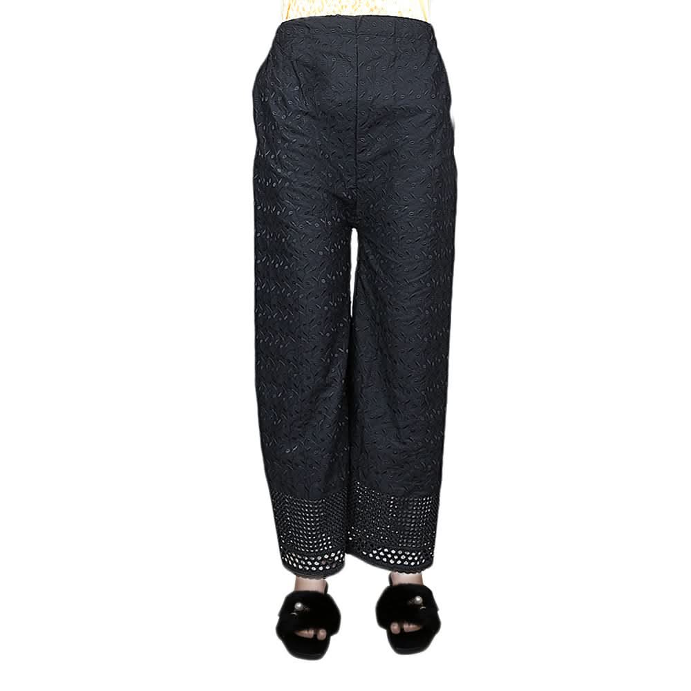 Women's Bell Bottom Chikan's Trouser -  black, Women, Pants & Tights, Chase Value, Chase Value