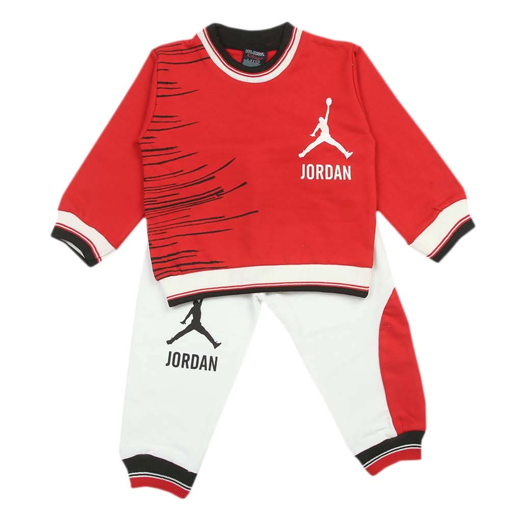 Boys Full Sleeves 2Pcs Suits - Red, Boys Sets & Suits, Chase Value, Chase Value