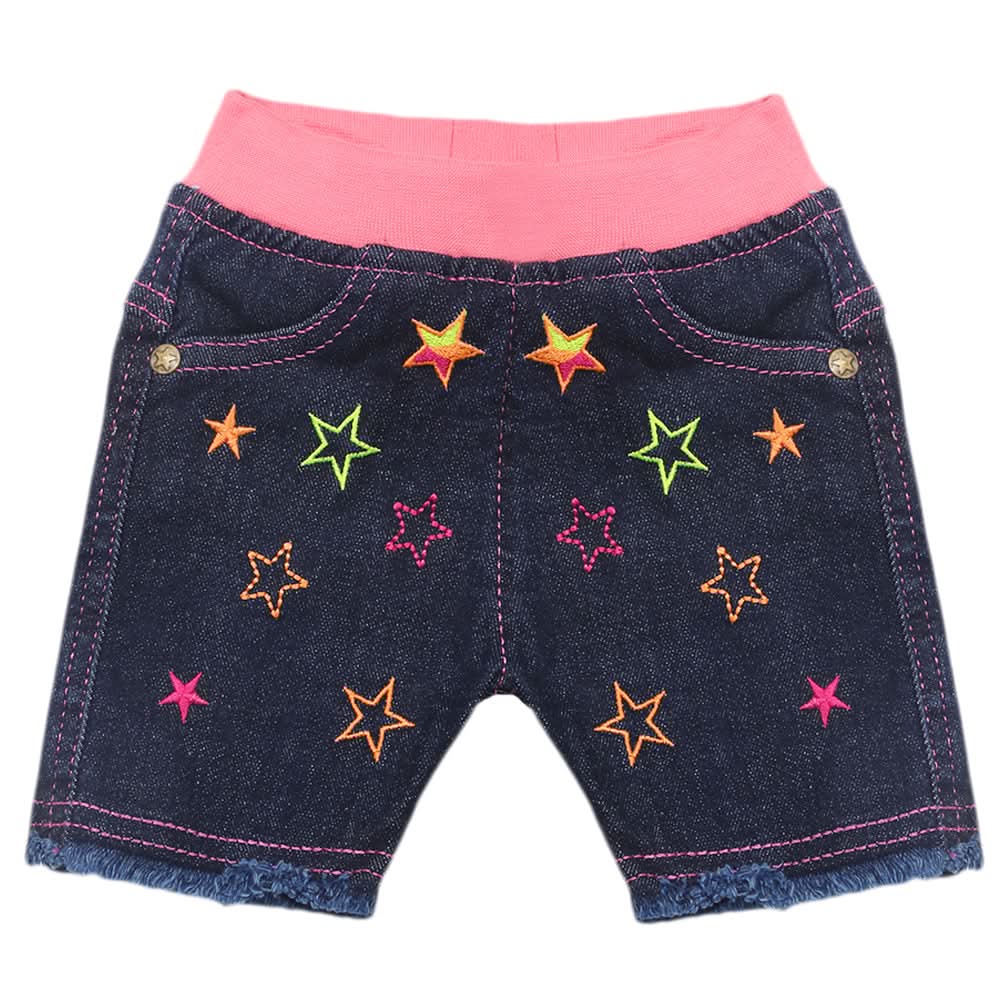 Newborns Girls Short - Dark Blue, Kids, Newborn Girls Shorts Skirts And Pants, Chase Value, Chase Value