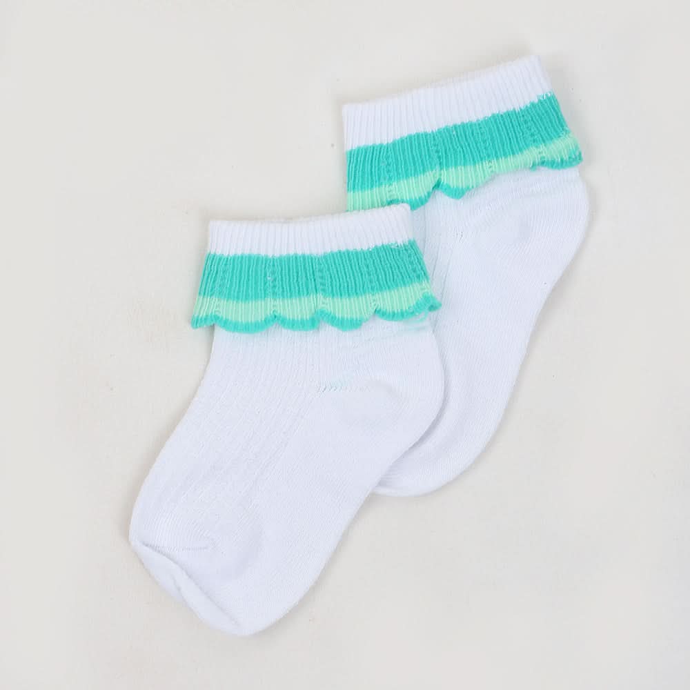 Girls Fancy Socks - White, Kids, Girls Socks, Chase Value, Chase Value