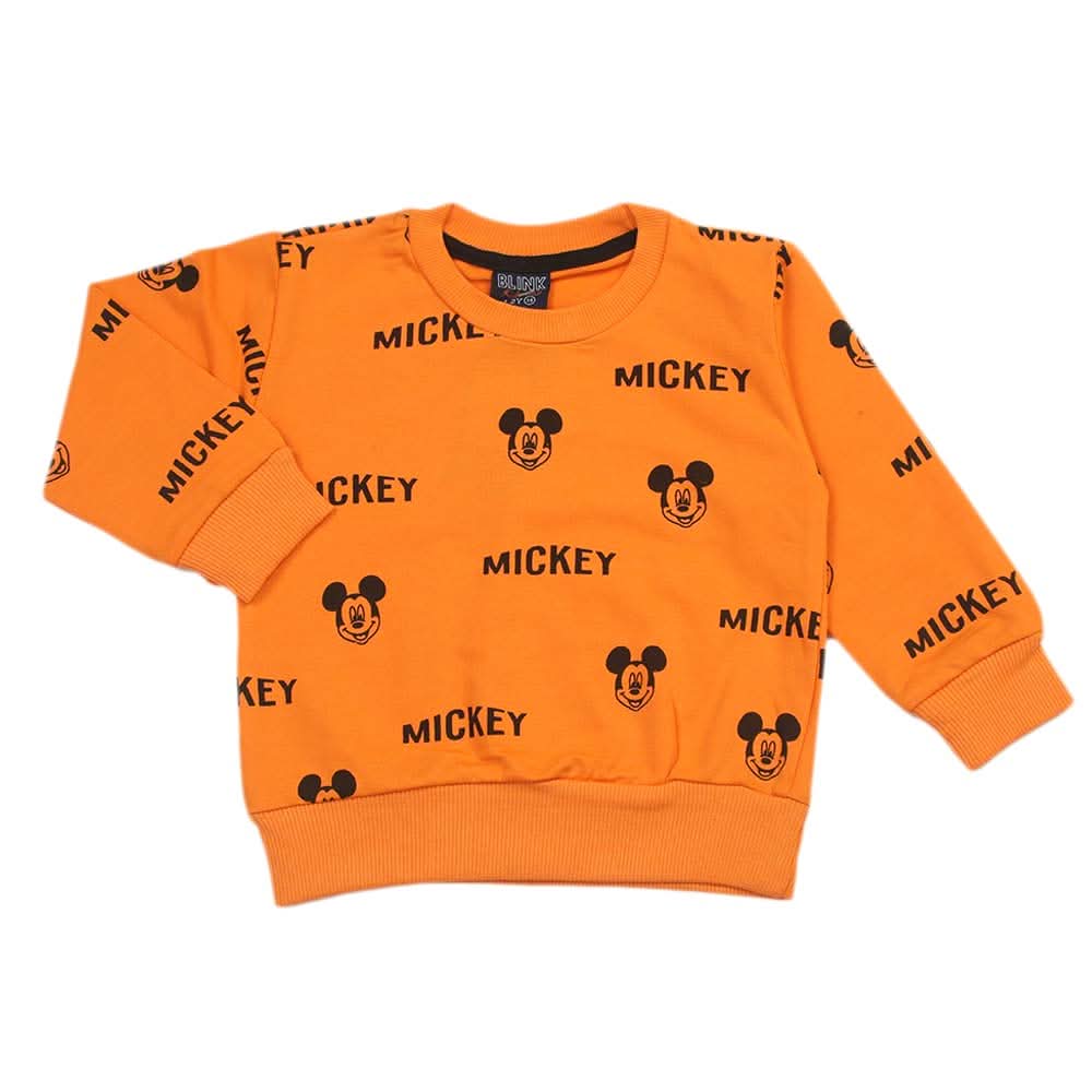 Girls Full Sleeves T-Shirt - Orange, Girls T-Shirts, Chase Value, Chase Value
