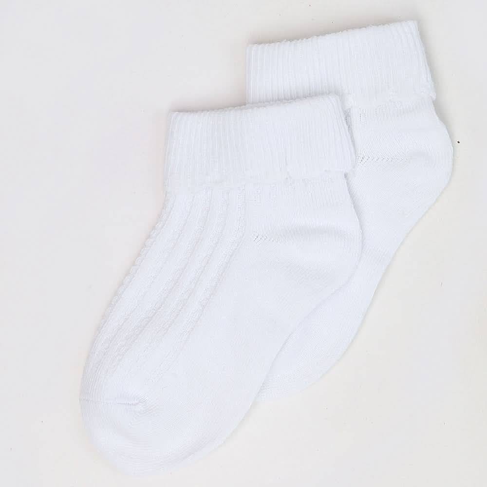 Girls Fancy Socks - White, Kids, Girls Socks, Chase Value, Chase Value