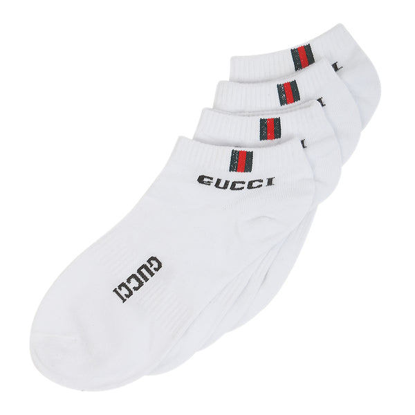 Men’s 2 Pieces Ankle Socks - White, Men, Mens Socks, Chase Value, Chase Value