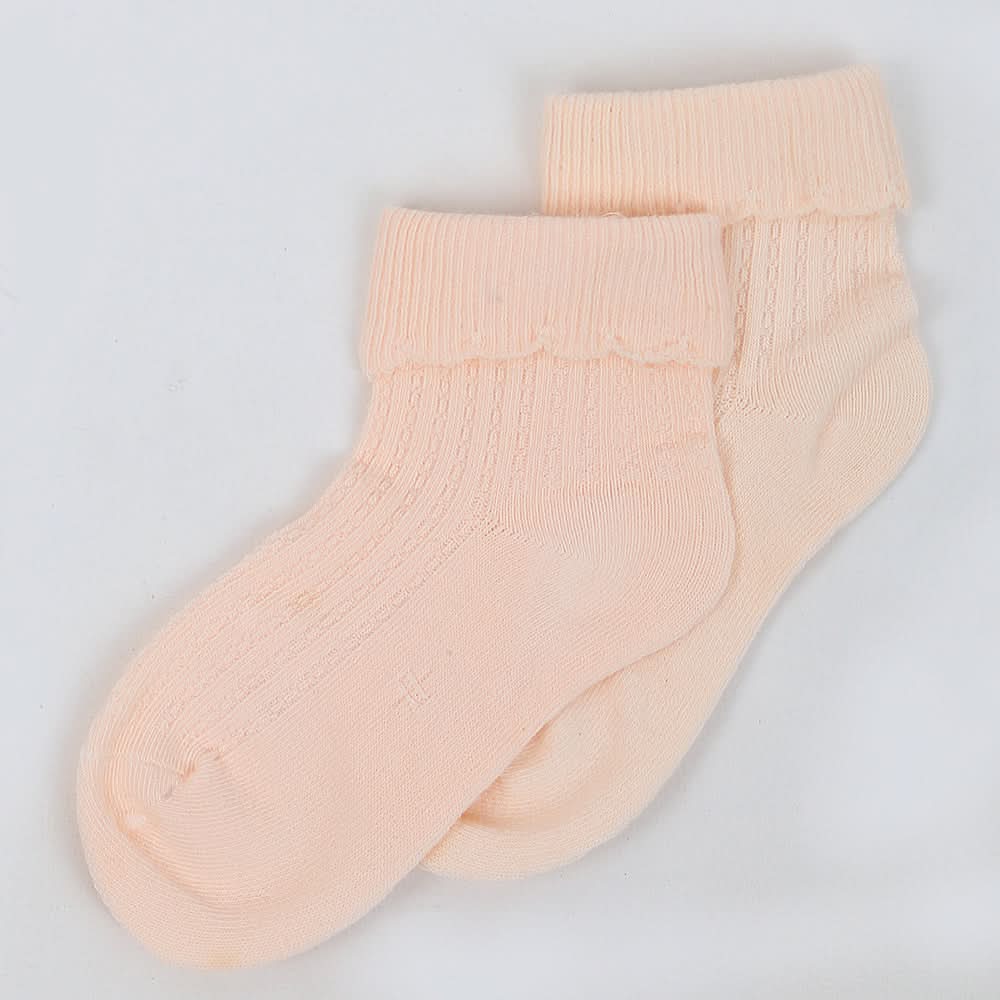 Girls Fancy Socks - Peach, Kids, Girls Socks, Chase Value, Chase Value