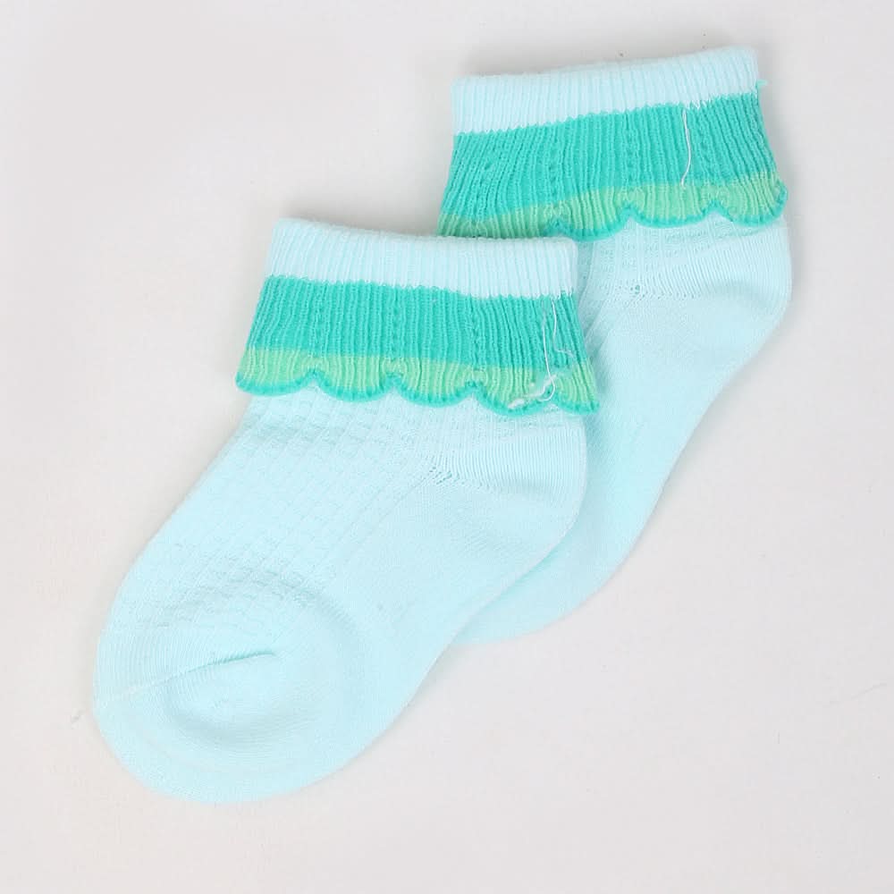 Girls Fancy Socks - Cyan, Kids, Girls Socks, Chase Value, Chase Value