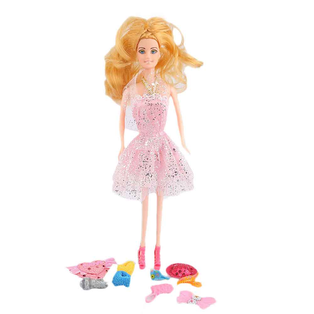 Beauty Doll 9 Pcs - Pink - test-store-for-chase-value