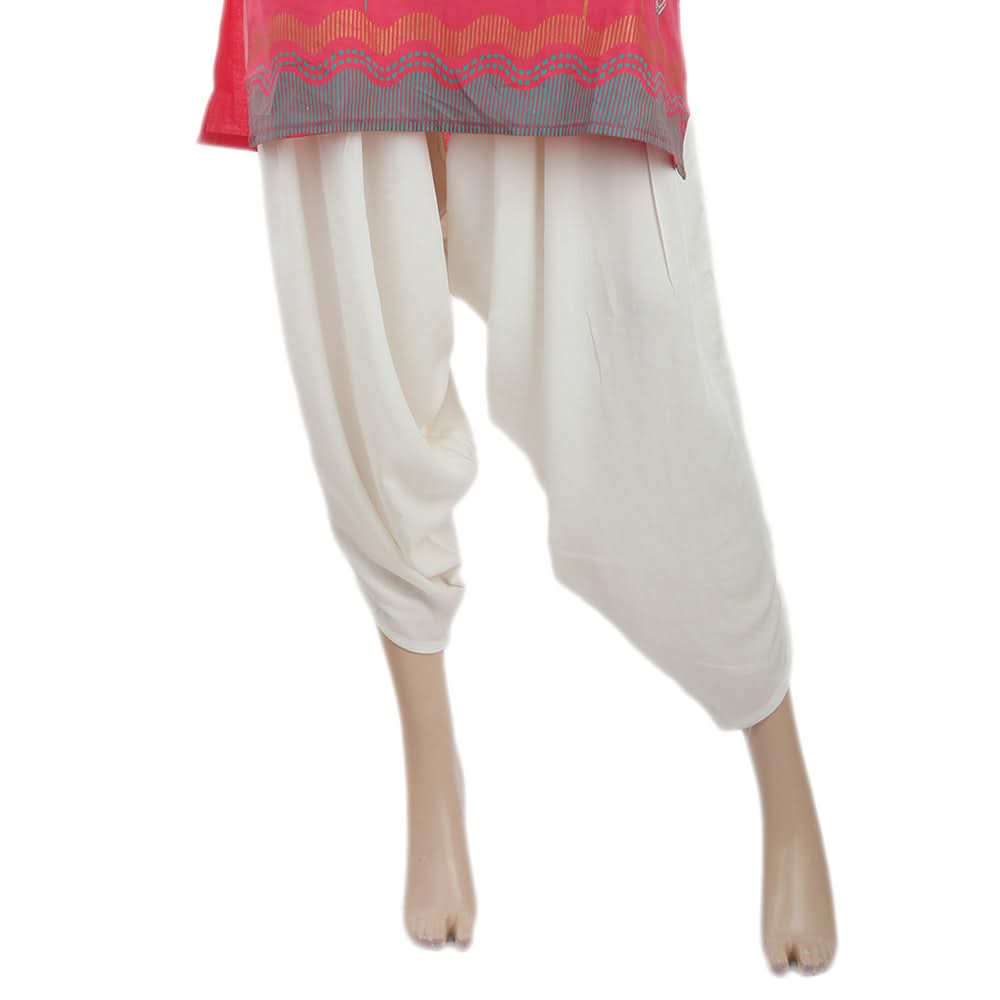 Women's Pleated Tulip Pant - White, Women, Pants & Tights, Chase Value, Chase Value