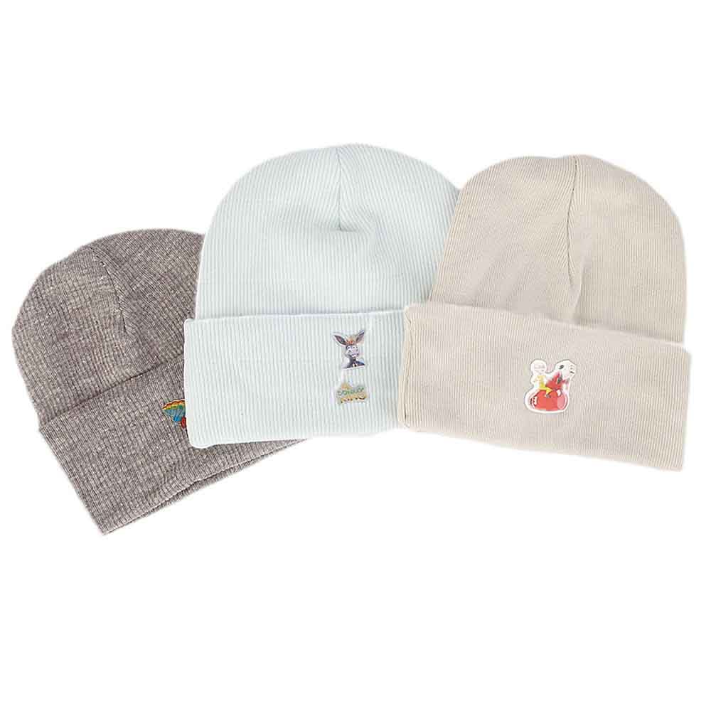 New Born Cap Set 3 pcs - Multi, Kids, Caps And Sets, Chase Value, Chase Value