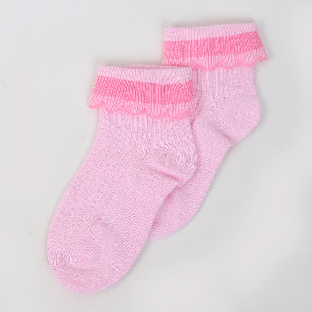 Girls Fancy Socks - Pink, Kids, Girls Socks, Chase Value, Chase Value