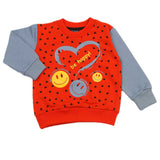 Girls Full Sleeves T-Shirt - Rust, Girls T-Shirts, Chase Value, Chase Value