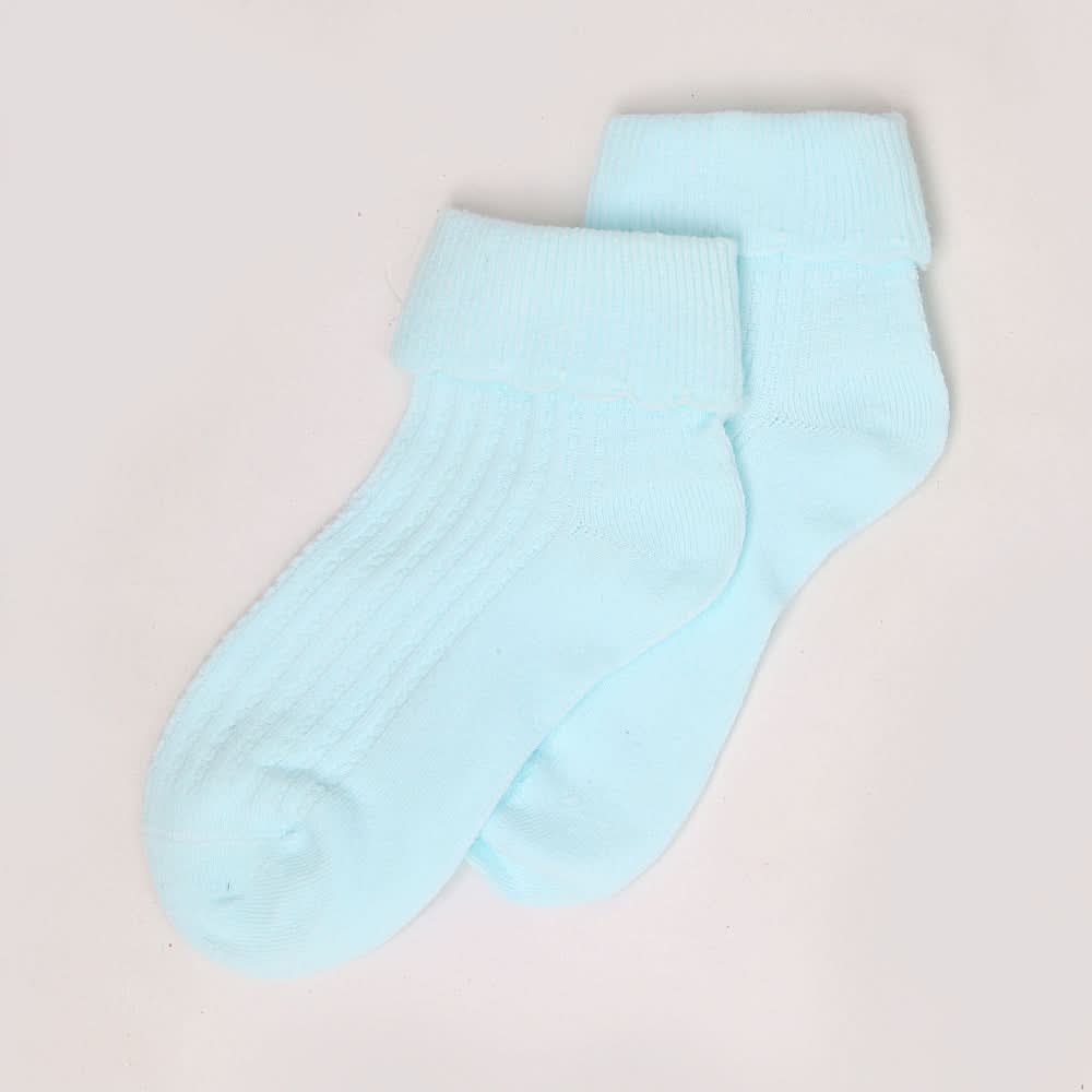 Girls Fancy Socks - Cyan, Kids, Girls Socks, Chase Value, Chase Value